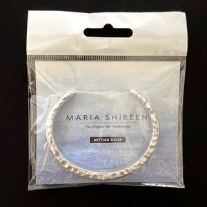 Maria Shireen Hair Tie Bracelet Artisan Silver